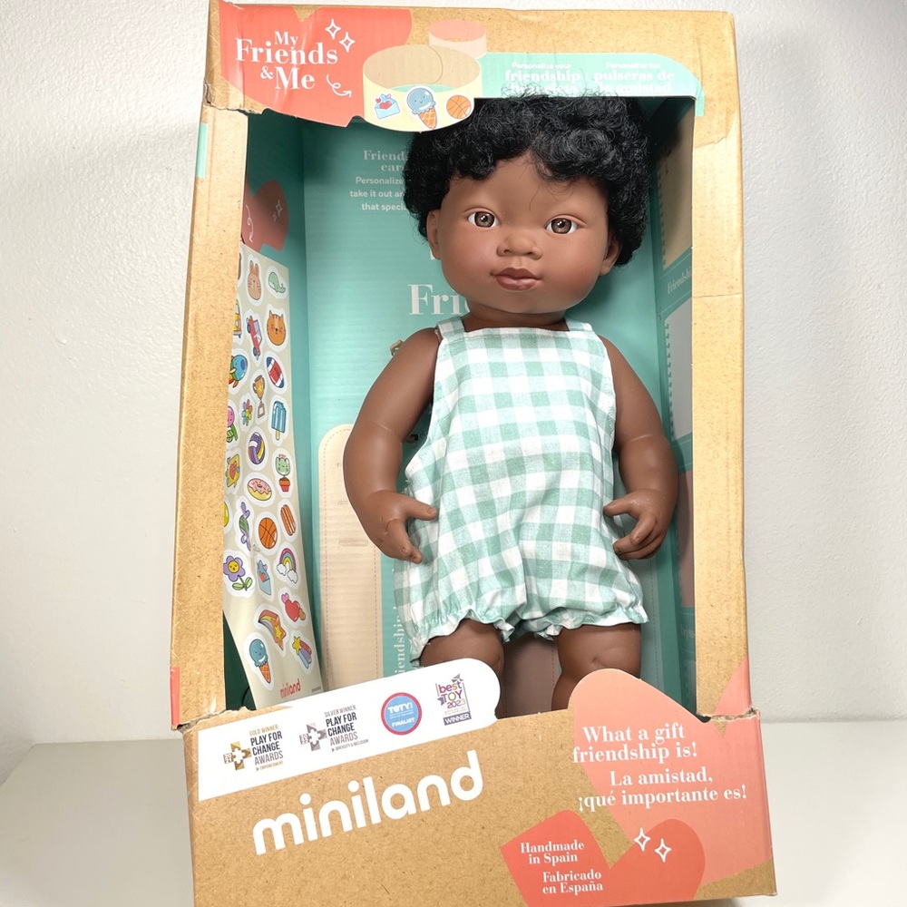 Miniland Doll African American 15”